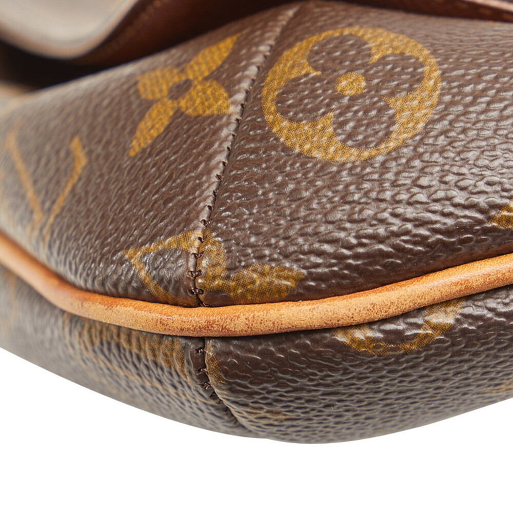 LOUIS VUITTON Authentic Brown Monogram Leather Shoulder Bag - Picture 6 of 11